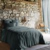 Housse de couette 200x200 cm Lin Rosalie Ardoise