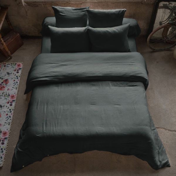 Housse de couette 240x260 cm Gaze de Coton Terra Sapin
