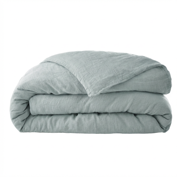 Housse de couette 240x260 cm Lin Rosalie Azur