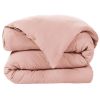 Housse de couette 240x280 cm Gaze de Coton Terra Rose Foncé