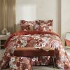 Housse de couette Reversible 140x200 cm Gaze de Coton Florence Terracotta