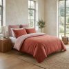 Housse de couette Reversible 140x200 cm Gaze de Coton Vickie Terracotta