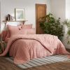 Housse de couette Reversible 220x240 cm Gaze de Coton Terra Harmonie Rose Foncé