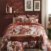 Housse de couette Reversible 240x260 cm Gaze de Coton Florence Terracotta