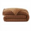 Housse de couette Reversible 240x260 cm Gaze de Coton Terra Harmonie Camel