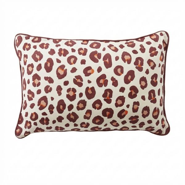 Coussin rectangulaire déhoussable 40x60 cm Gaze de Coton Montauk Rose