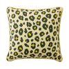 Coussin carré déhoussable 45x45 cm Gaze de Coton Montauk Jaune