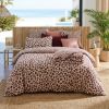 Housse de couette 220x240 cm Gaze de Coton Montauk Rose