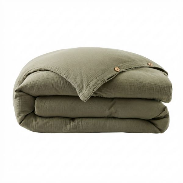 Housse de couette 220x240 cm Gaze de Coton Hampton Spring