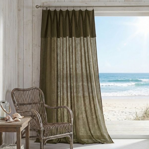 Rideau 140x300 cm Gaze de Coton Hampton Spring