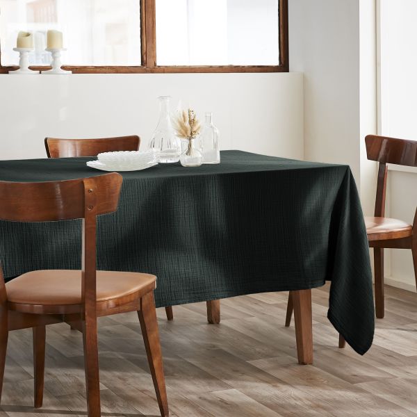 Nappe rectangle 150x250 cm Gaze de Coton Terra Sapin