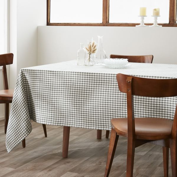 Nappe rectangle 150x350 cm Gaze de Coton Vickie Romarin