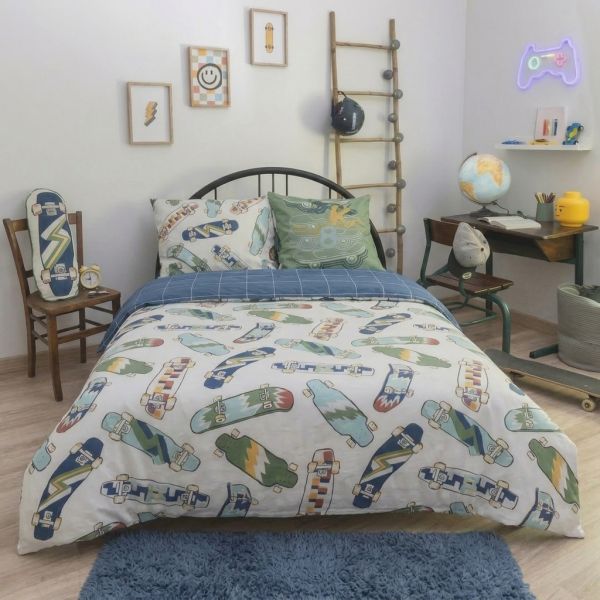 Parure de lit enfant 200x200 cm Coton Valencia
