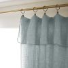 Rideau ajustable 140x270 cm Lin Rosalie Azur