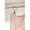 Rideau ajustable 140x270 cm Lin Rosalie Vieux Rose