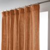 Rideau galon fronceur 140x240 cm Gaze de Coton Terra Abricot