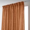 Rideau galon fronceur 140x240 cm Gaze de Coton Terra Abricot