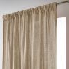 Rideau galon fronceur 140x240 cm Gaze de Coton Terra Ficelle