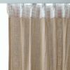 Rideau galon fronceur 140x240 cm Gaze de Coton Terra Ficelle