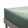 Drap housse 160x200+30 cm Percale de Coton Céladon