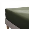 Drap housse 200x200+35 cm Percale de Coton Thym