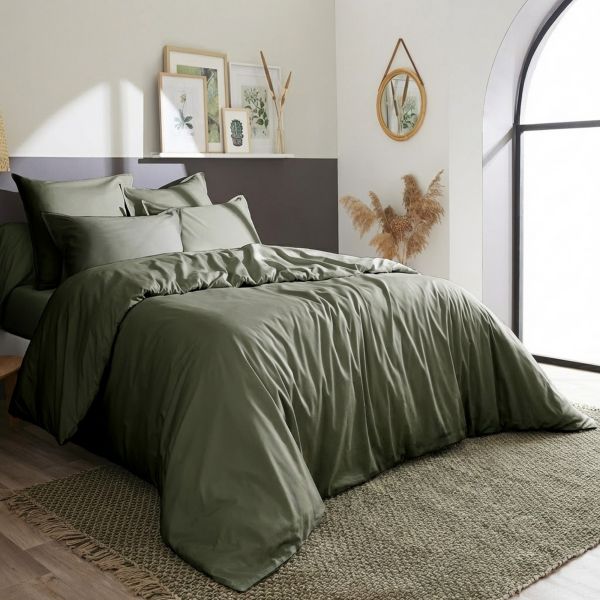 Housse de couette 240x260 cm Percale de Coton Thym