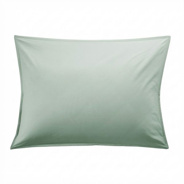 Taie d'oreiller 50x70 cm Percale de Coton Céladon