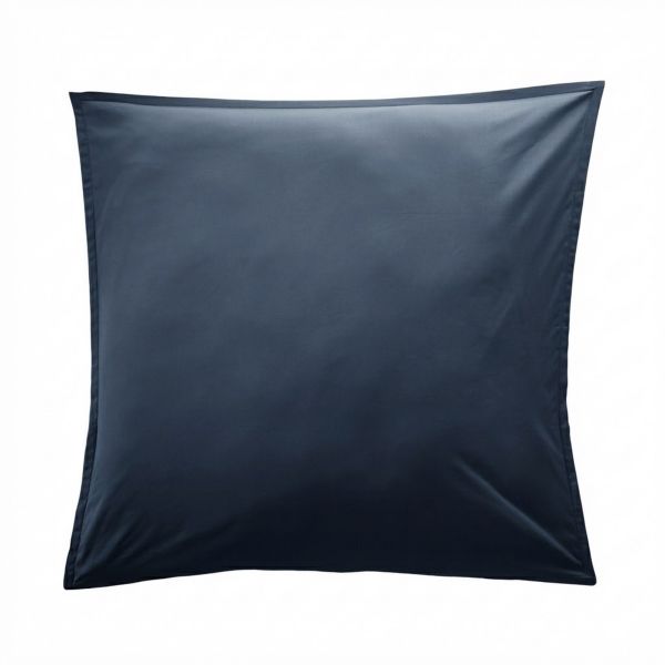 Taie d'oreiller 65x65 cm Percale de Coton Bleu Nuit