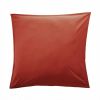 Taie d'oreiller 65x65 cm Percale de Coton Terre De Sienne