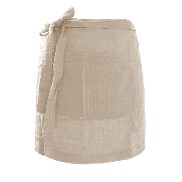 Tablier 45/85 cm Gaze de Coton Terra Ficelle