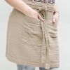 Tablier 45/85 cm Gaze de Coton Terra Ficelle