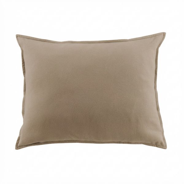 Taie d'oreiller 50x70 cm Flanelle de Coton Jasmine Ficelle