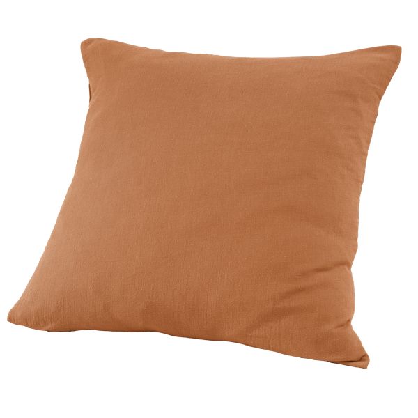 Taie d'oreiller 80x80 cm Gaze de Coton Terra Abricot