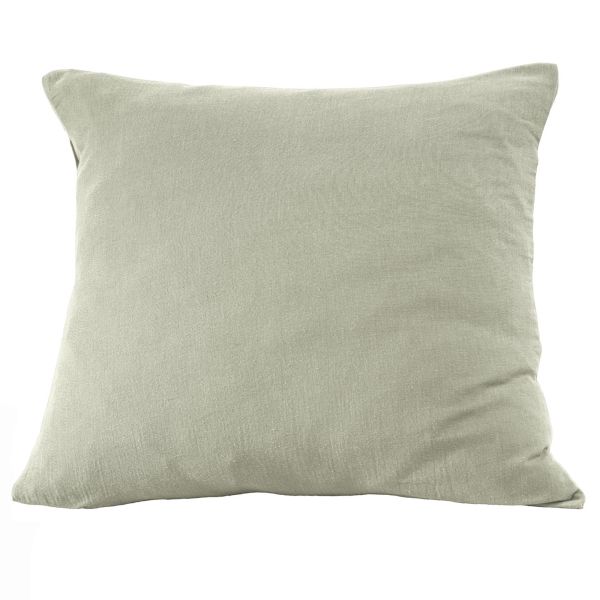 Taie d'oreiller 80x80 cm Gaze de Coton Terra Vert d'eau