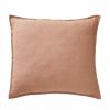 Taie d'oreiller 80x80 cm Lin Rosalie Vieux Rose
