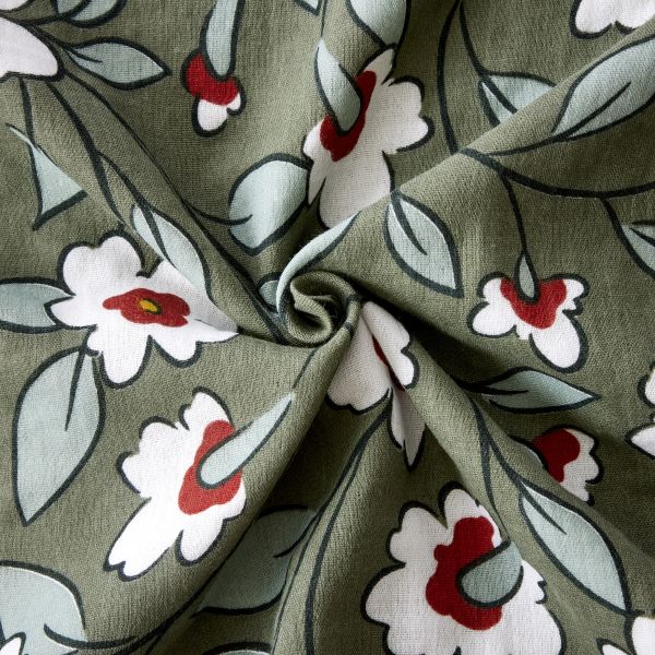 Tissu Laize 160x1500 cm Gaze de Coton Azalée