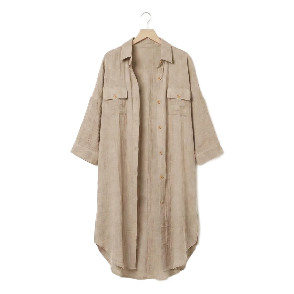 Tunique chemise L/XL Gaze de Coton Terra Naturel
