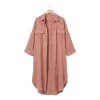 Tunique chemise L/XL Gaze de Coton Terra Rose Foncé