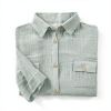 Tunique chemise S/M Gaze de Coton Terra Eucalyptus