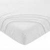 Drap Housse 140x190+35 cm Gaze de Coton - Coton 57 fils Blanc