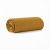 Drap Housse 140x200+35 cm Gaze de Coton - Coton 57 fils Ocre