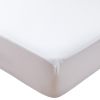 Protège matelas imperméable 140x200 cm Polyester Blanc