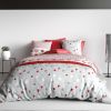 Parure de lit 200x200 cm Coton Coeur