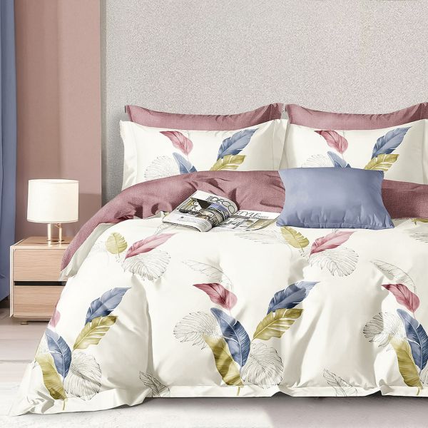 Parure de lit 220x240 cm Polycoton Plumalys