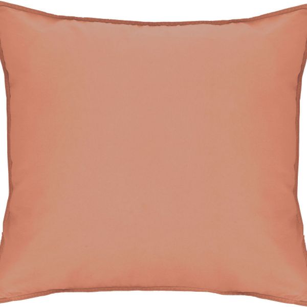 Taie d’oreiller 50x70 cm Coton - Lyocell Terracotta