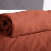 Drap Housse 160x200+28 cm Microfibre Terracotta