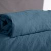 Drap Housse 160x200+28 cm Microfibre Bleu Nuit
