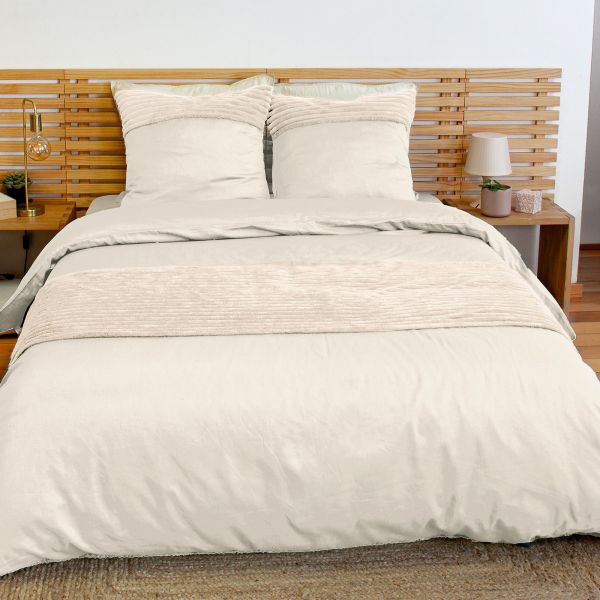 Parure de lit 220x240 cm Microfibre Arum