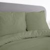 Parure de lit 220x240 cm Microfibre Vert Olive