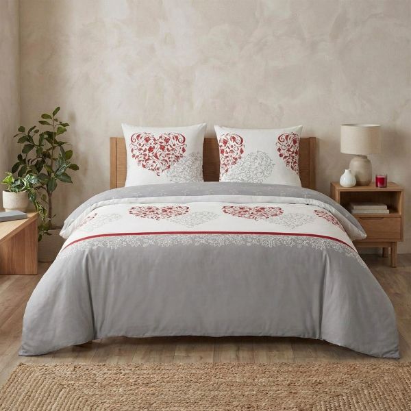 Parure de lit 220x240 cm Flanelle de Coton Celia